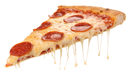 Delicious Pepperoni Pizza Slice Melted Cheese, Savory Pepperoni, and Crispy Crust