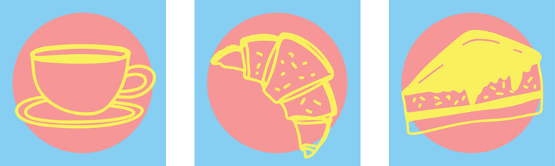 Restaurant alcoholic drink Line art	
