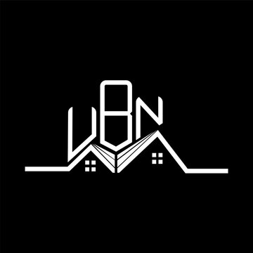 UBN Real State logo design, UBN simple and modern logo. UBN luxurious alphabet design