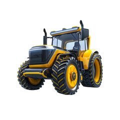 Obraz premium Autonomous tractors, are farm vehicles that can operate without