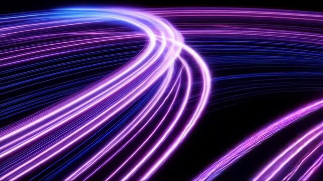 Glowing light circles create mesmerizing patterns in dark background while enhancing visual aesthetics