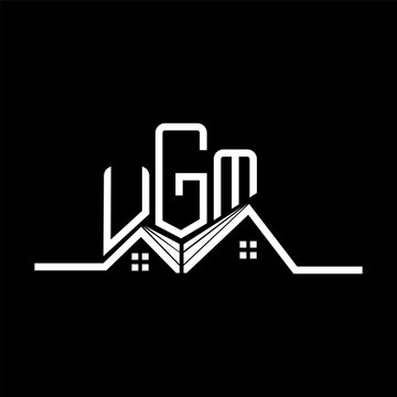 UGM Real State logo design, UGM simple and modern logo. UGM luxurious alphabet design