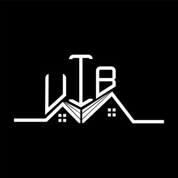 UIB Real State logo design, UIB simple and modern logo. UIB luxurious alphabet design