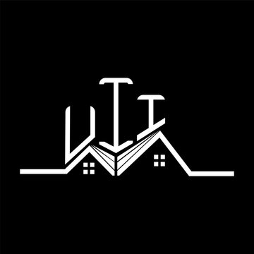 UII Real State logo design, UII simple and modern logo. UII luxurious alphabet design