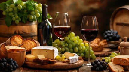 Wine and Cheese Platter