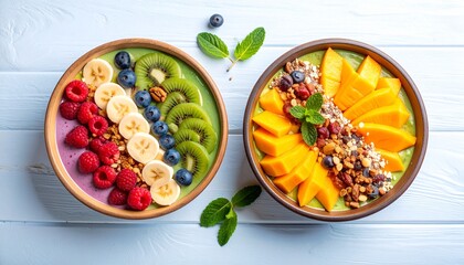 fruit salad on the bowl