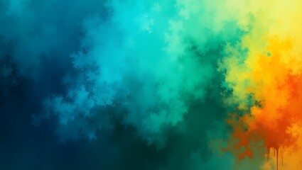 Fototapeta premium Vibrant Abstract Paint Splatter Burst of Colors