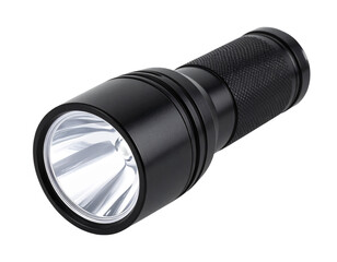 Modern LED Flashlight with Bright Beam, isolated on transparent background PNG