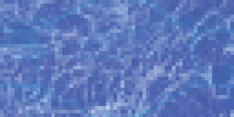 Abstract blue pixelated pattern with varying tones of blue for digital background creative design or visual texture