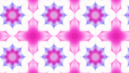 Abstract Radiant Burst with Soft Grain Texture, Symmetrical Glow Pattern in Psychedelic Style,...