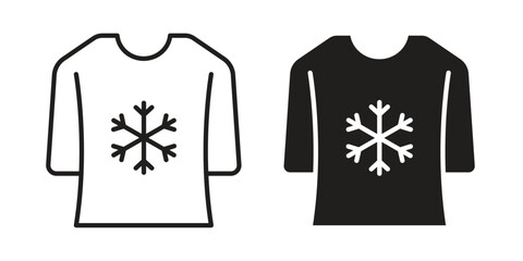 Naklejka premium Christmas sweater icon