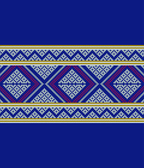 Illustration for Detailed Textile Print Vector