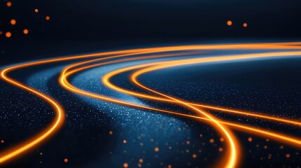 Fototapeta premium Abstract design with swirling, glowing lines.