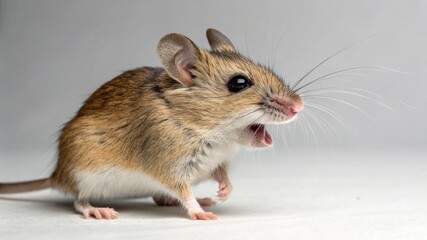 Grasshopper Mouse on studio background