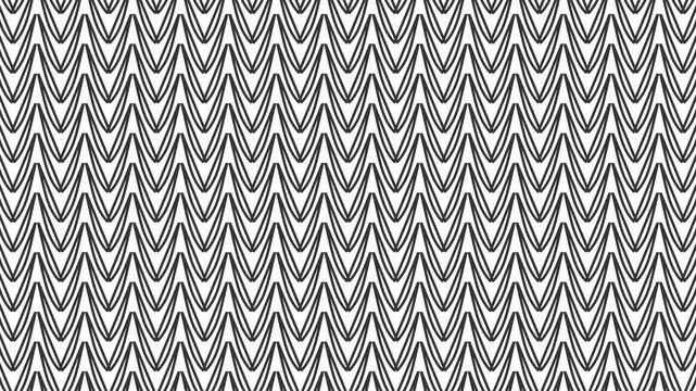 Animation in the form of horizontal rows of sharp-angled stripes, moving in a common mass up and down.