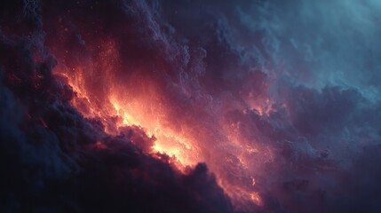 An explosion in space