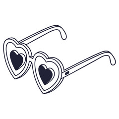 Heart shaped glasses eyewear accessory