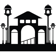 taj mahal vector illustration