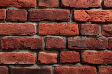 Obraz premium Cozy red brick wall texture for interior design inspiration in warm and inviting living spaces and home renovation projects