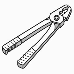 Gripping Pliers Tool metal jaws