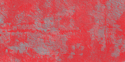 Textured abstract background in vivid red and teal hues showing a grungy organic surface for graphic design
