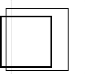 Square blend effects out line. Element in concept technology