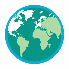 World Map Icon | Generative AI Vector & Linocut Silhouette Design