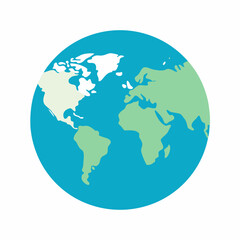 World Map Icon | Generative AI Vector & Linocut Silhouette Design