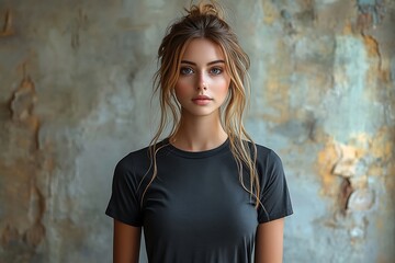 Stylish Girl Mockup Fashion Portrait Photography