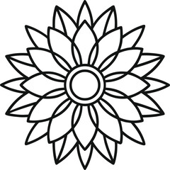 abstract flower vector illustration