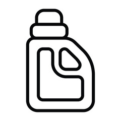 Simple Detergent outline icon. The icon can be used for websites, print templates, presentation templates, illustrations, etc	
