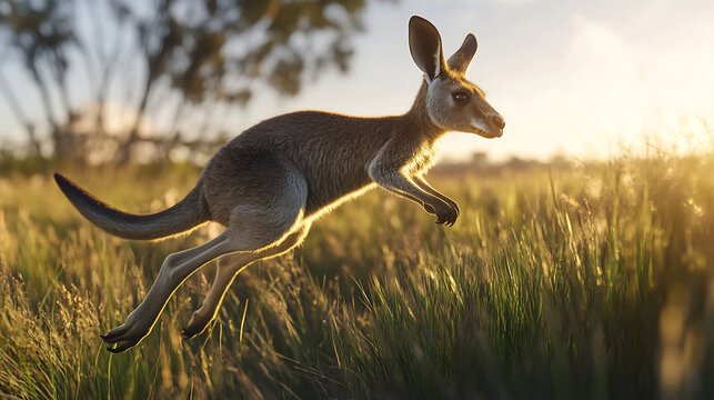 Fast animal movement shown in leap high resolution picture