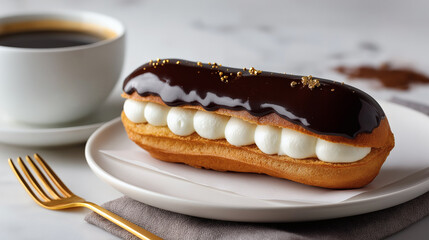 luxury eclair coffee pairing