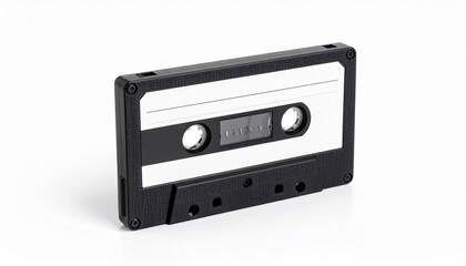 Fototapeta premium audio cassette isolated on white