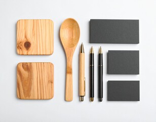 wooden kitchen utensils