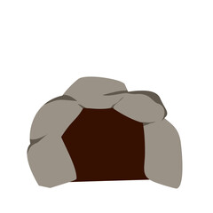 Den Burrow In Rock Illustration