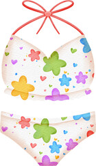 watercolor bikini