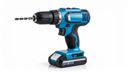 electric drill isolated on white