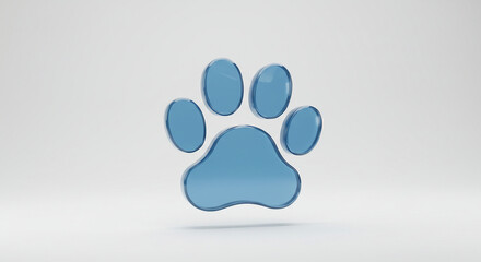 Obraz premium vector illustration of a dog footprints