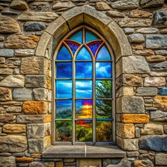 old church window