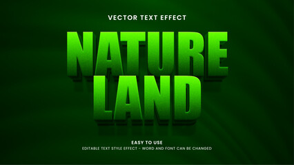nature editable text effect