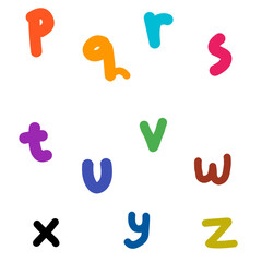 Alphabet p-z