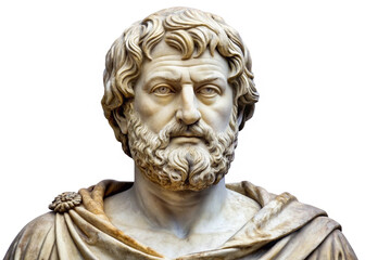 Obraz premium Aristotle isolated on white background
