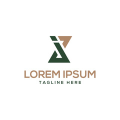 letter is logo mark design concept creative unique monogram 