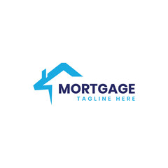 mortgage home house logo design for property real estate business company