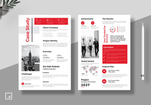 Red Colo rCase Study Layout