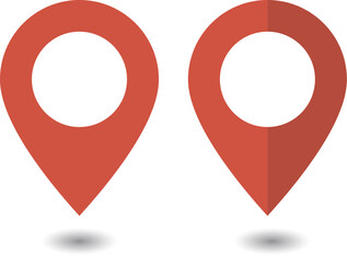 イラスト素材：マップのピン　セット　ベクター  pin point. pin location icons.