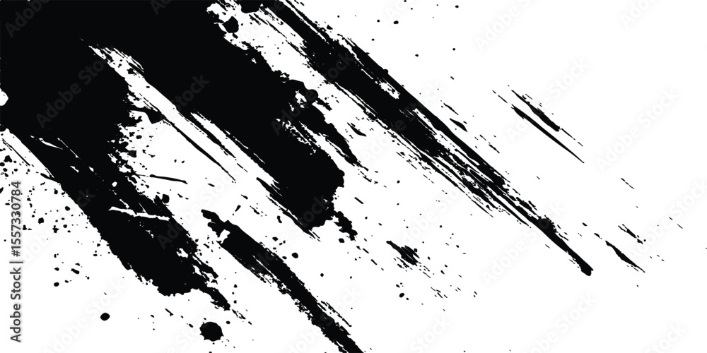 Poster vector grunge texture. vector abstract brushstroke grunge minimalist ink stroke art background. vect