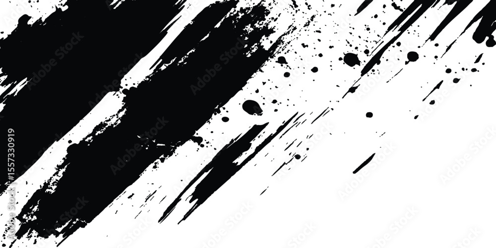Poster vector grunge texture. vector abstract brushstroke grunge minimalist ink stroke art background. vect
