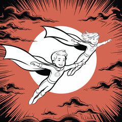 vector illustration of a dancing man